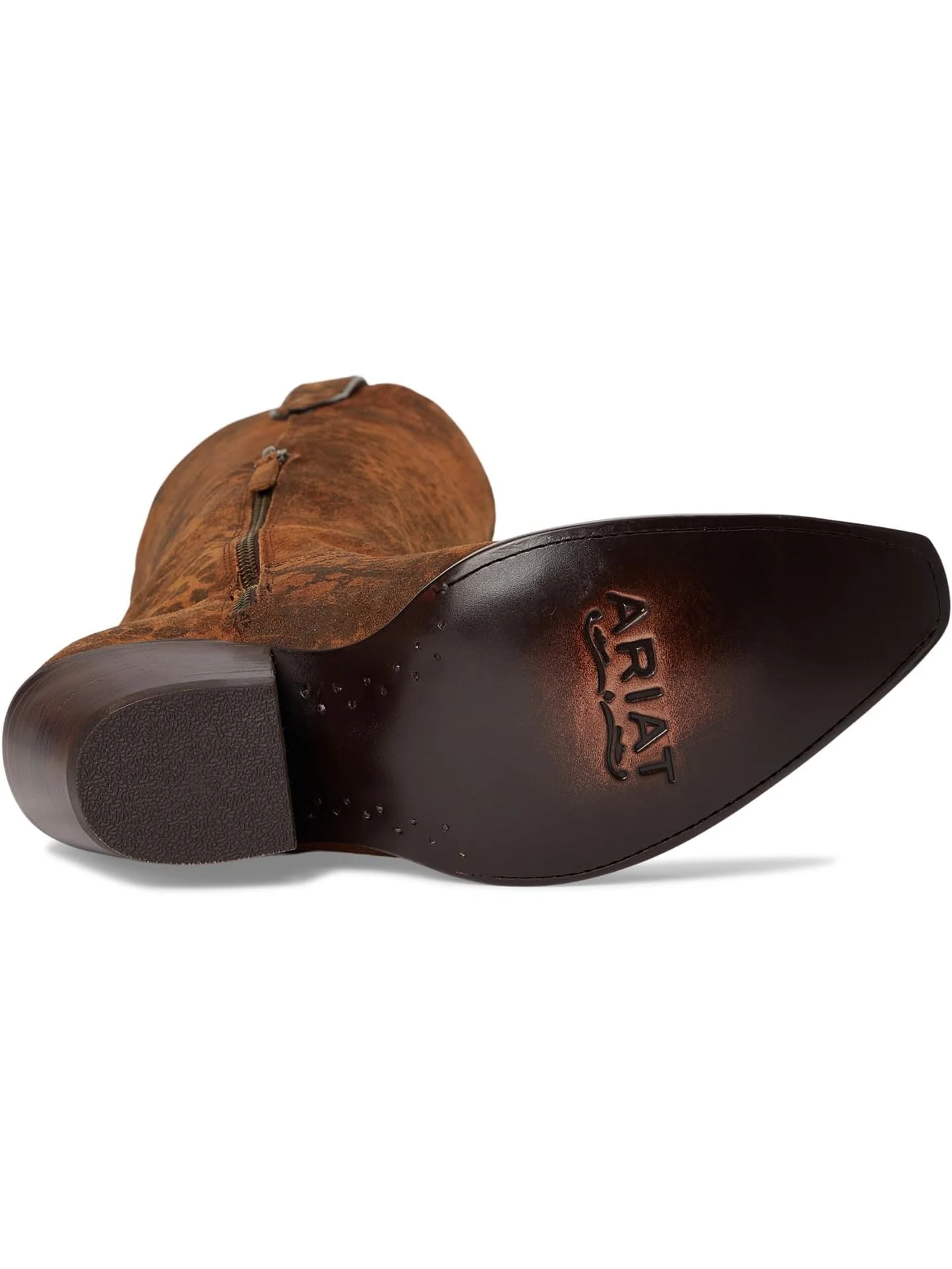Женские ковбойские сапоги Ariat Casanova кожаные с леопардовым принтом — 3