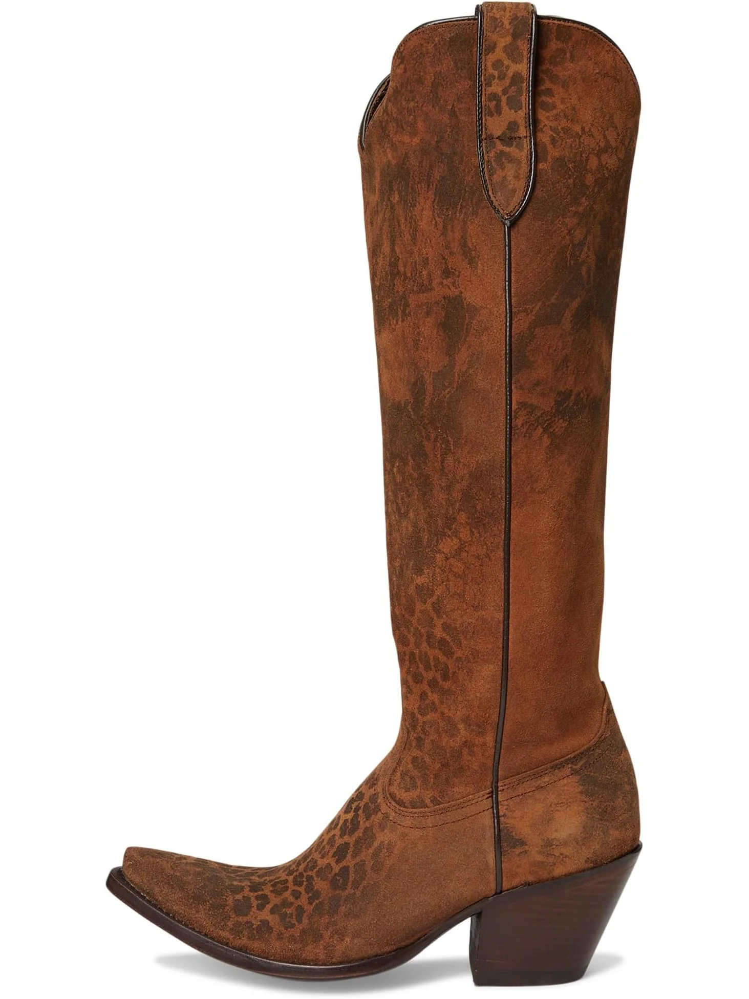 Женские ковбойские сапоги Ariat Casanova кожаные с леопардовым принтом — 4