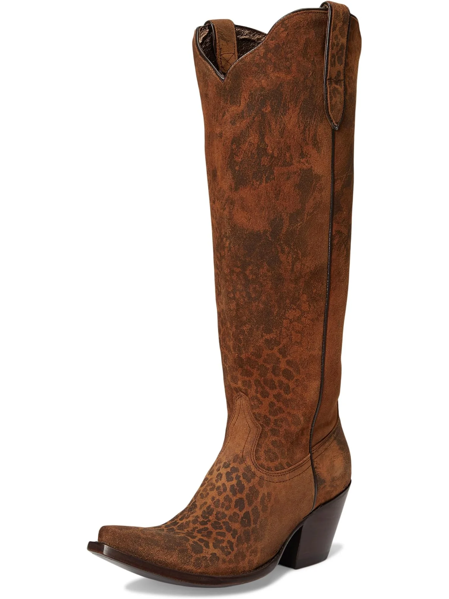 Женские ковбойские сапоги Ariat Casanova кожаные с леопардовым принтом — 7