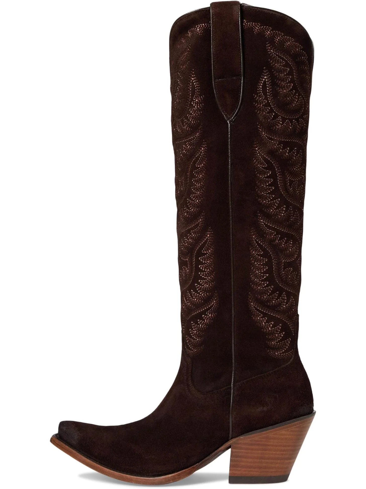 Женские ковбойские сапоги Ariat Laramie замшевые с вышивкой — 4