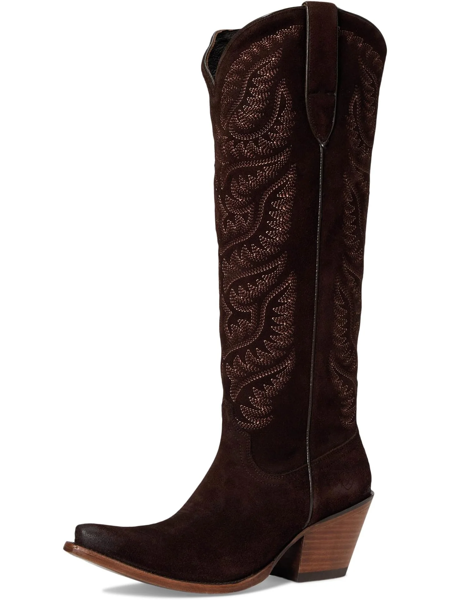 Женские ковбойские сапоги Ariat Laramie замшевые с вышивкой — 7