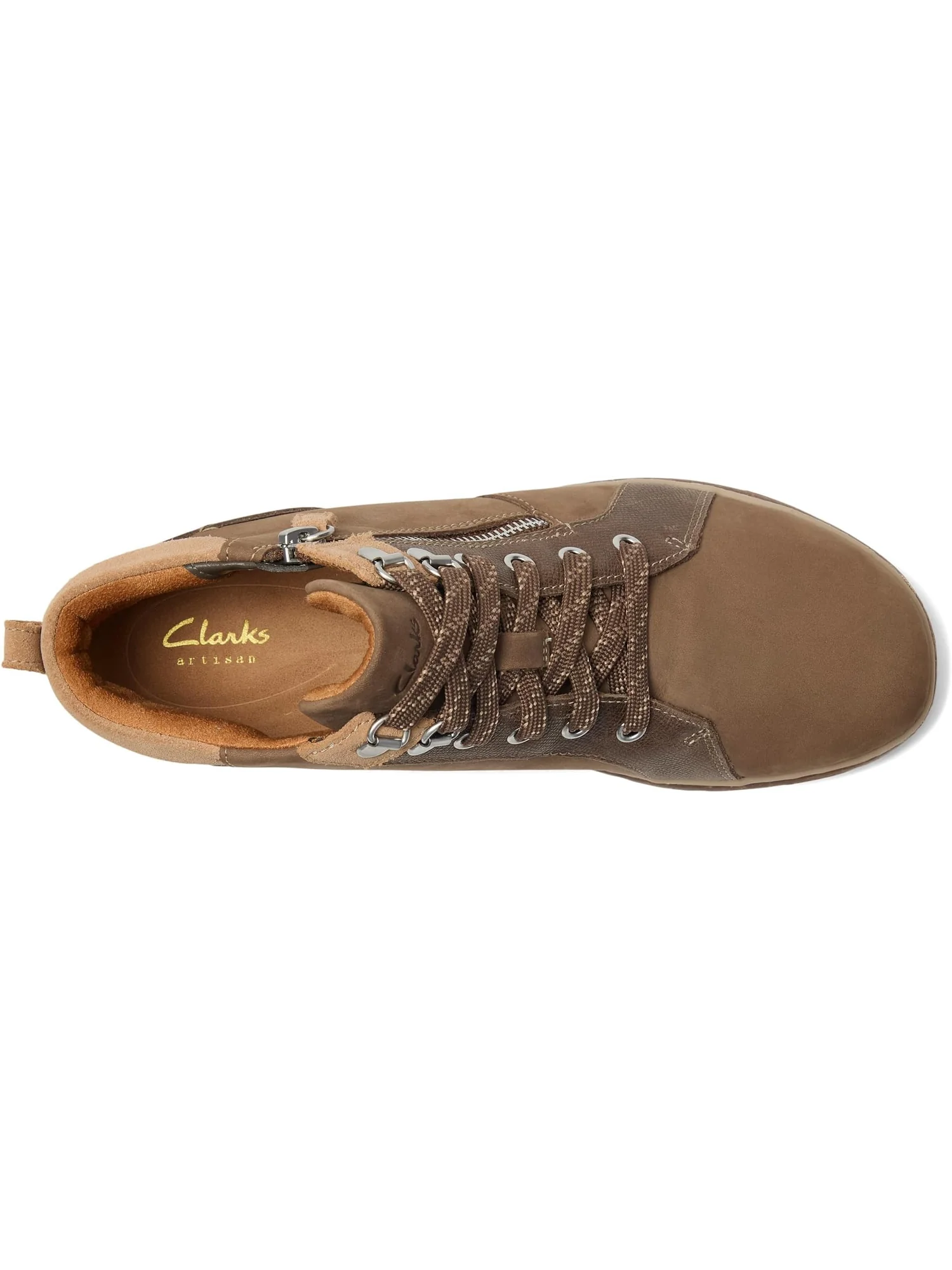 Ботинки женские Clarks Orlene Top водонепроницаемые из нубука — 2