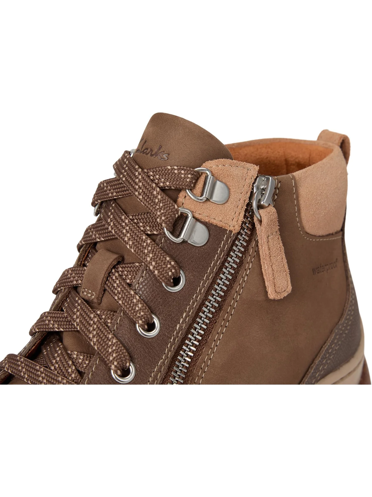 Ботинки женские Clarks Orlene Top водонепроницаемые из нубука — 6