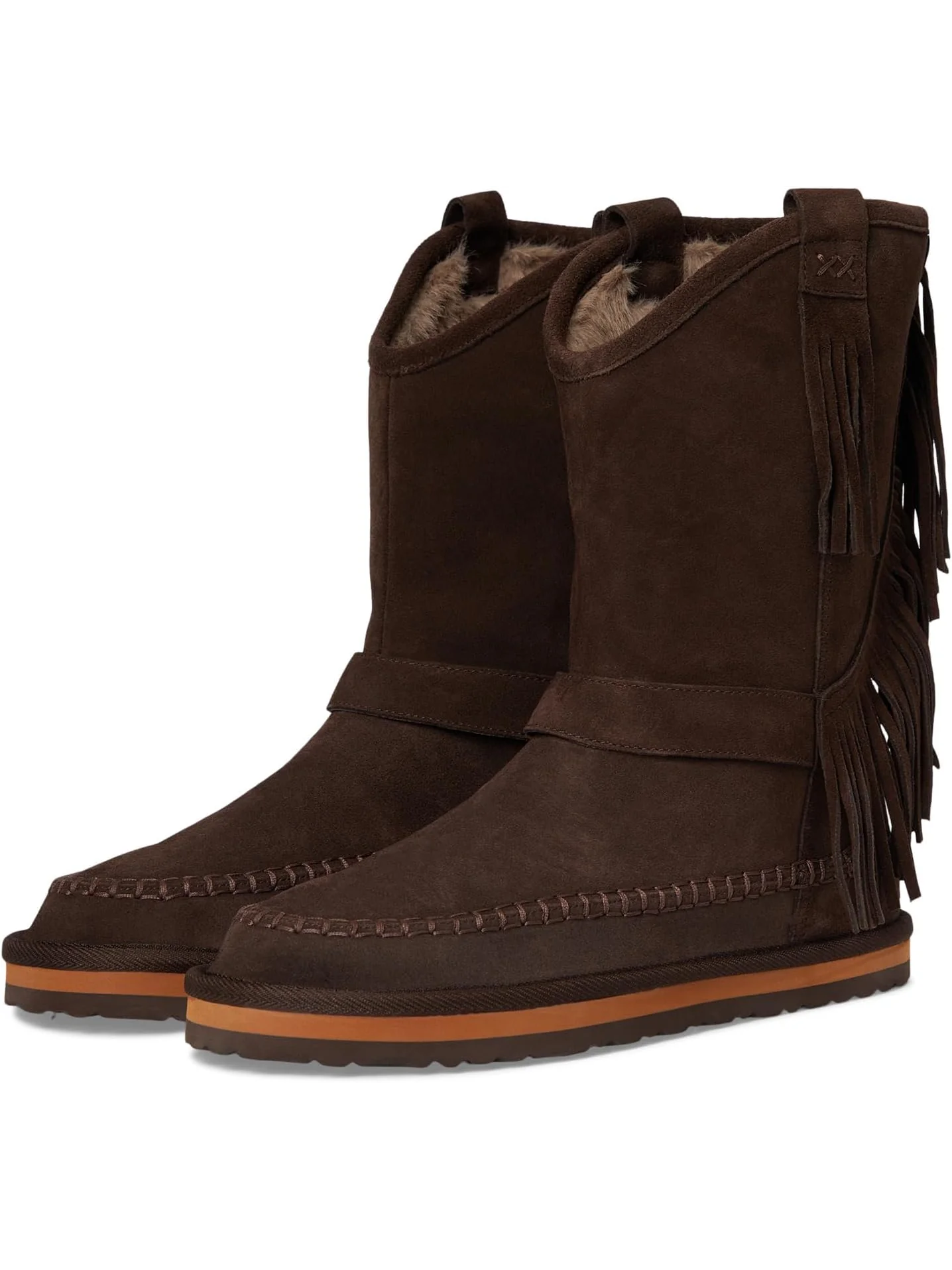 Ботинки Free People Faye Fringe Pull On Boots — 1
