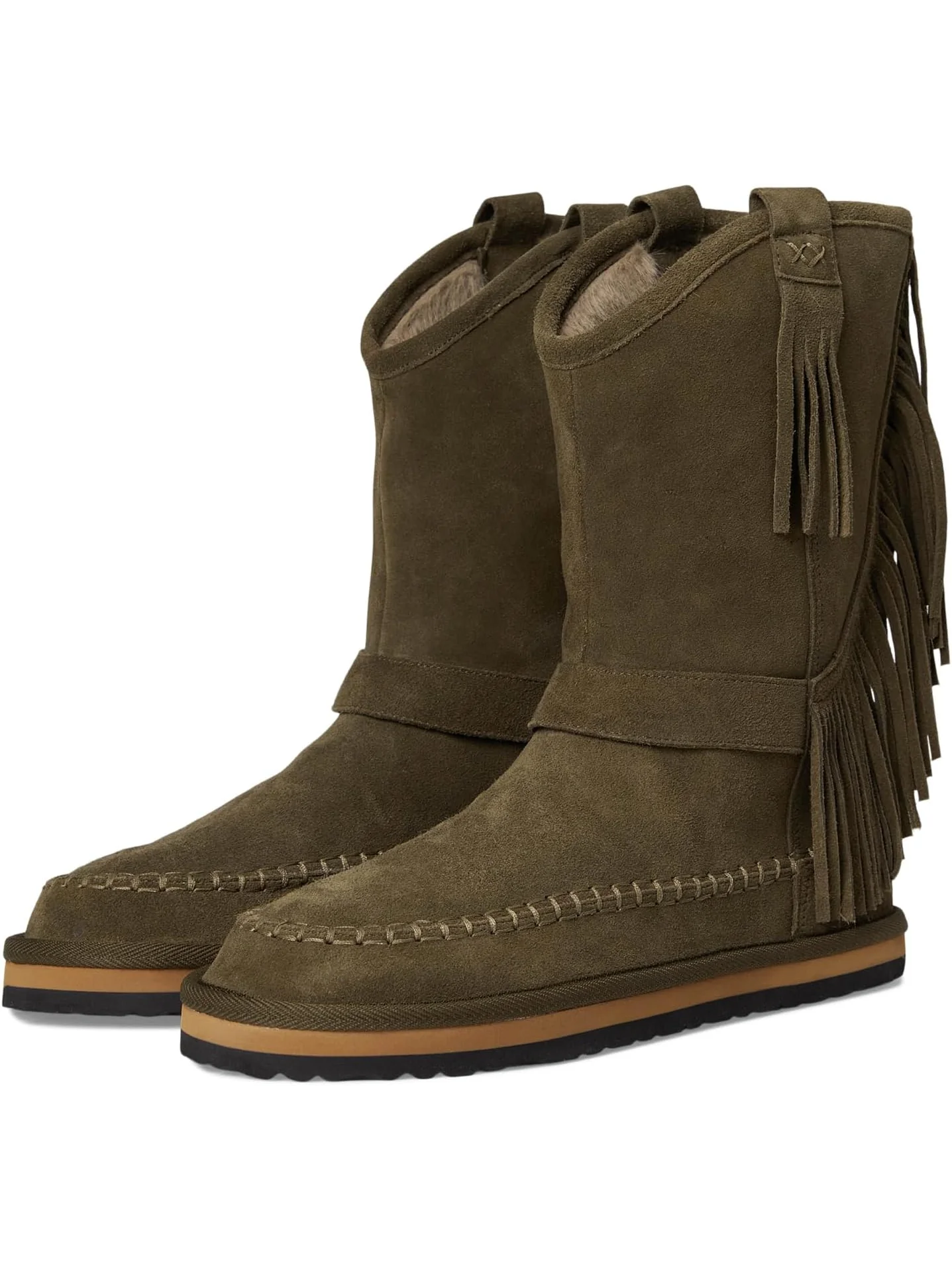 Ботинки Free People Women's Faye Fringe Pull-On Boots — 1