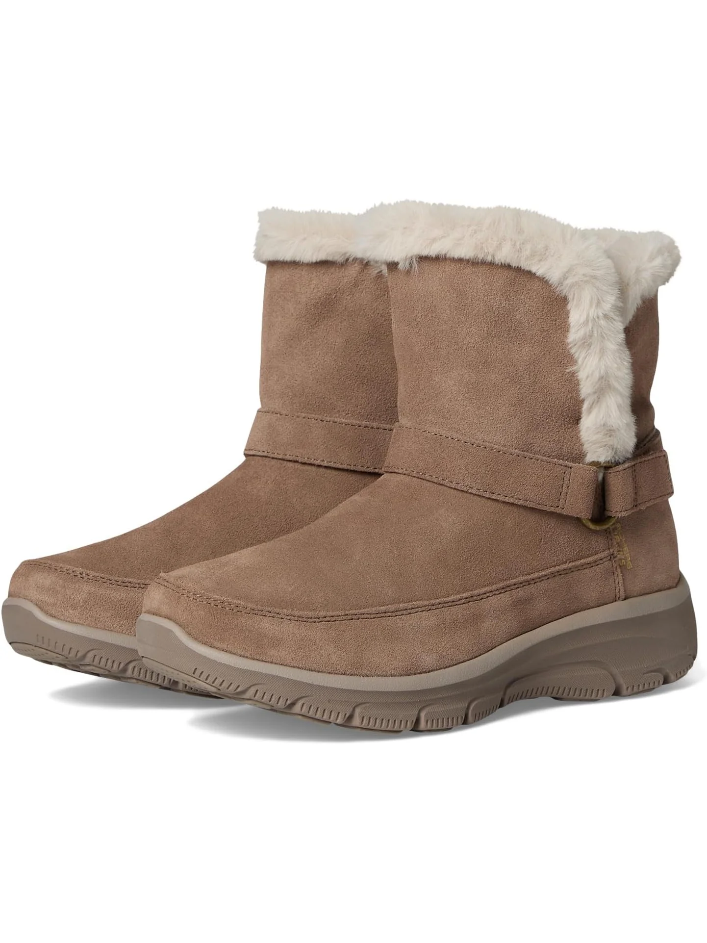 Ботинки женские SKECHERS Dreamers Luxe Vibe из замши и искусственного меха — 1