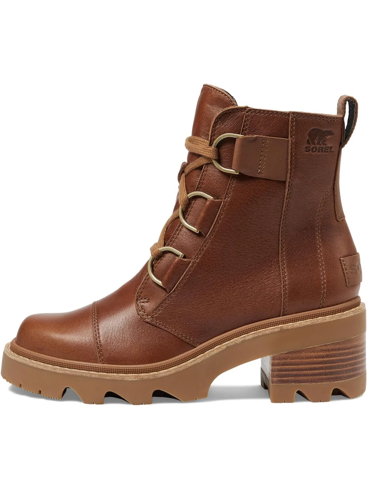 Ботинки женские SOREL Joan Now кожаные на блочном каблуке — 4