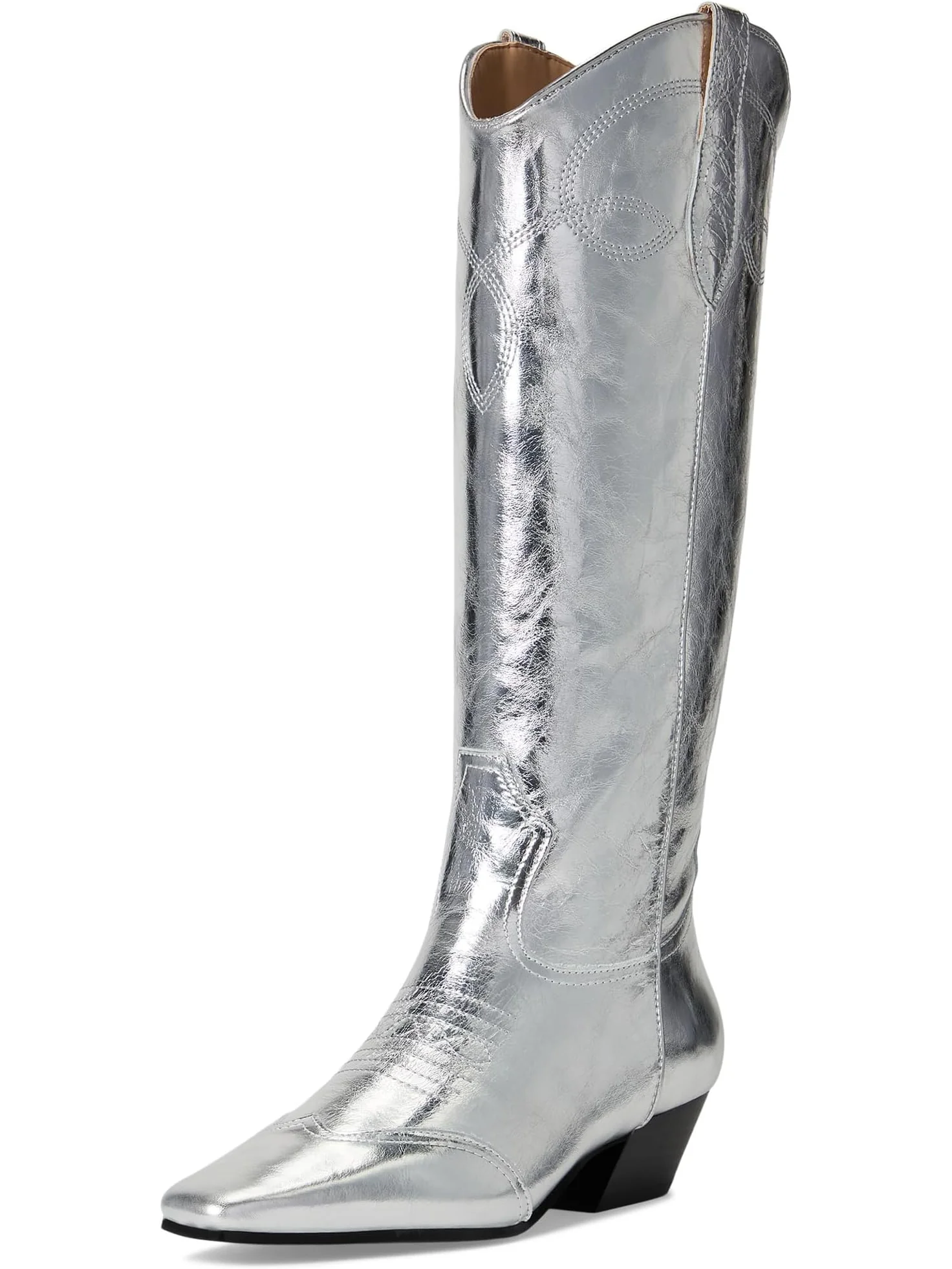 Женские сапоги Steve Madden Dollie в ковбойском стиле кожаные — 7