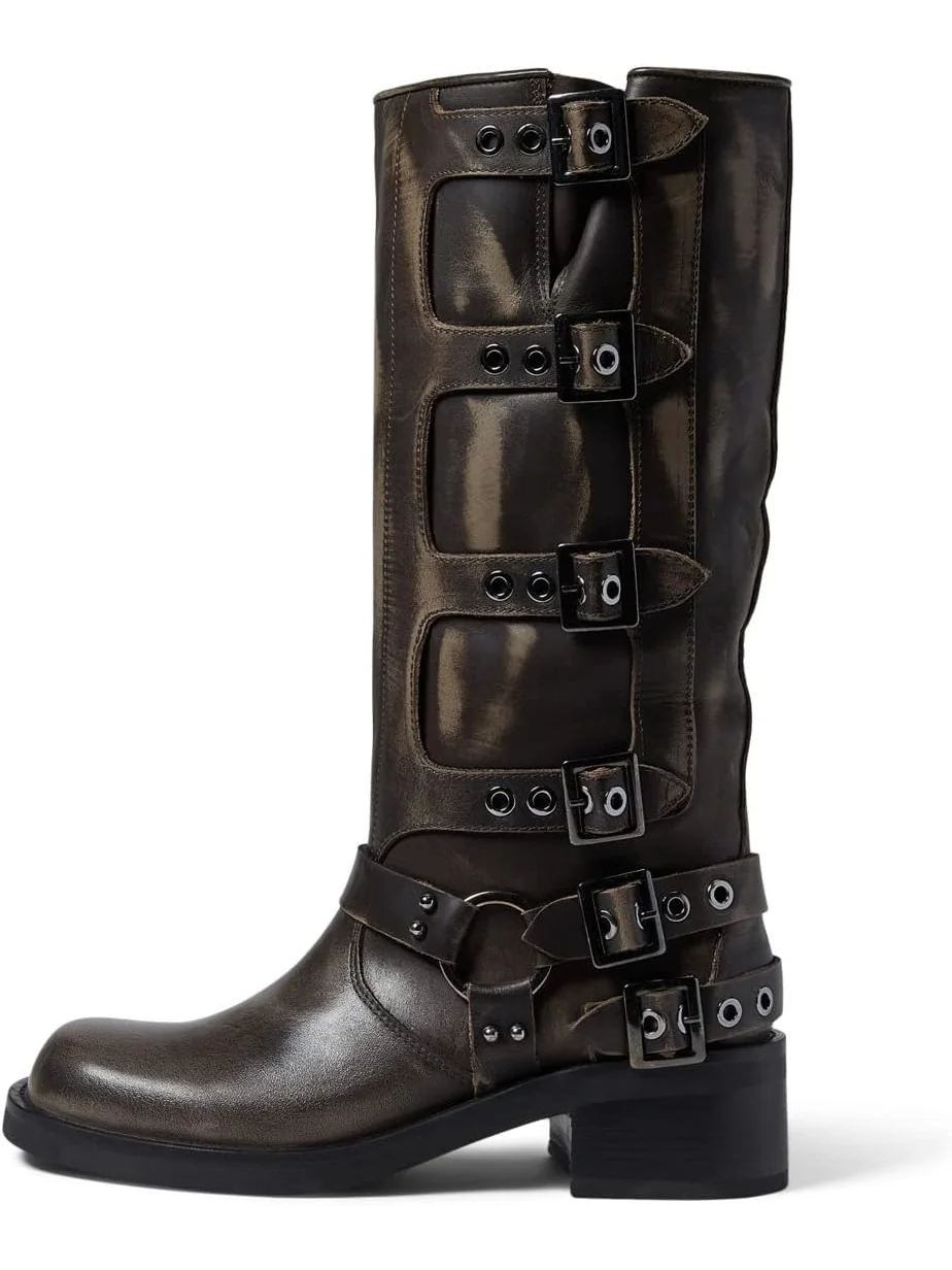 Женские ковбойские сапоги Steve Madden Rocky Boot кожаные — 4