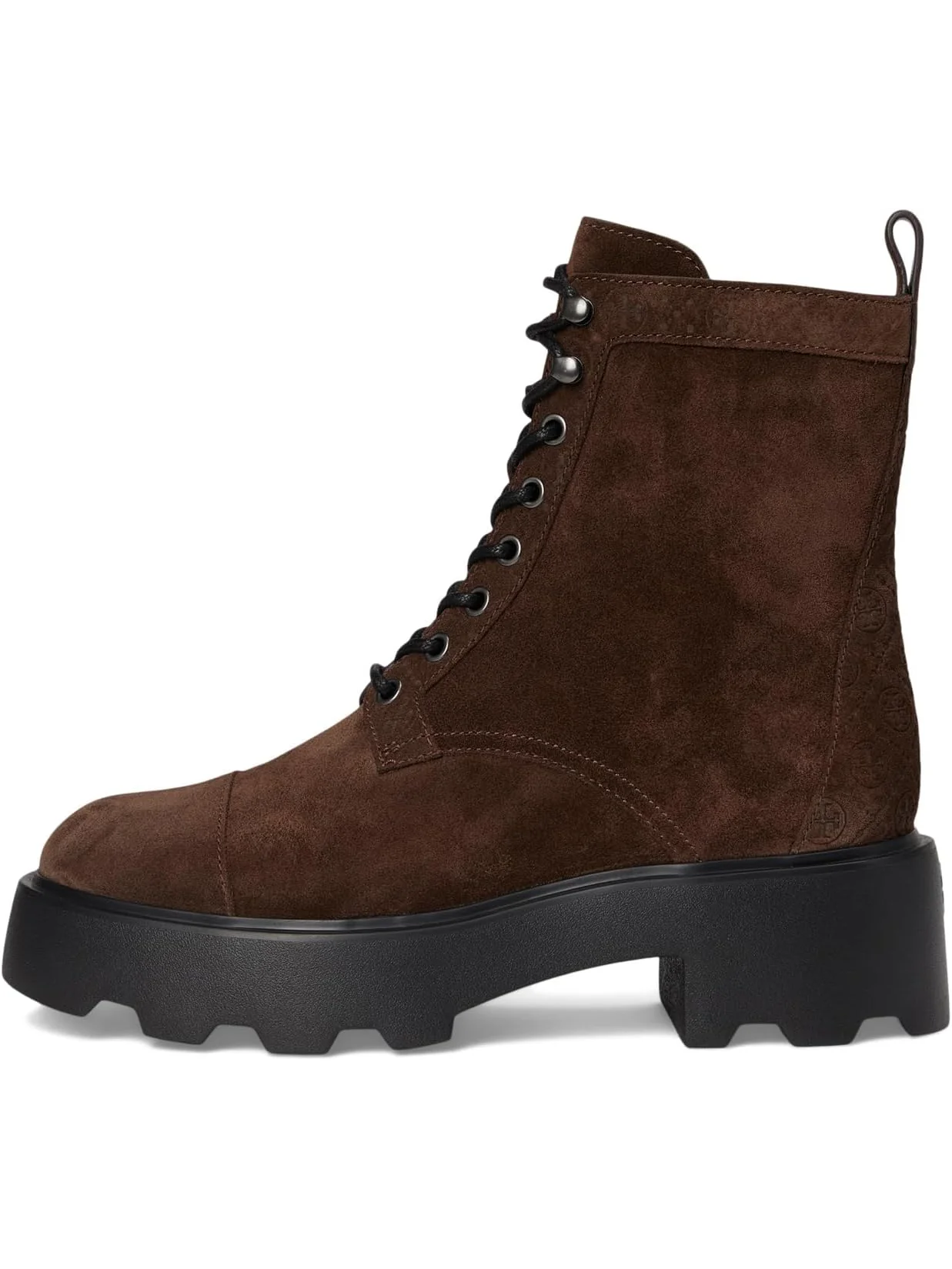 Ботинки Tory Burch Women's Monogram Lug Ankle Boot 65mm — изображение 4 из 7, какао
