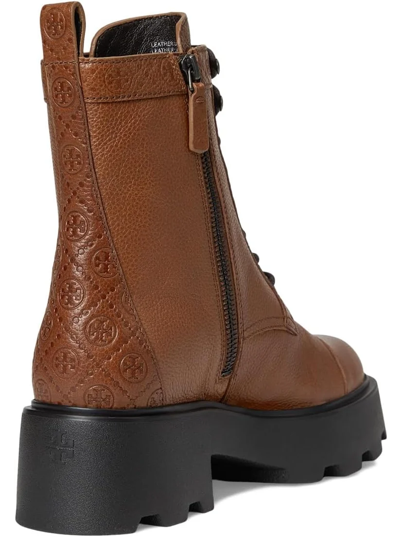 Ботинки Tory Burch Monogram Lug Ankle Boot 65mm — 5