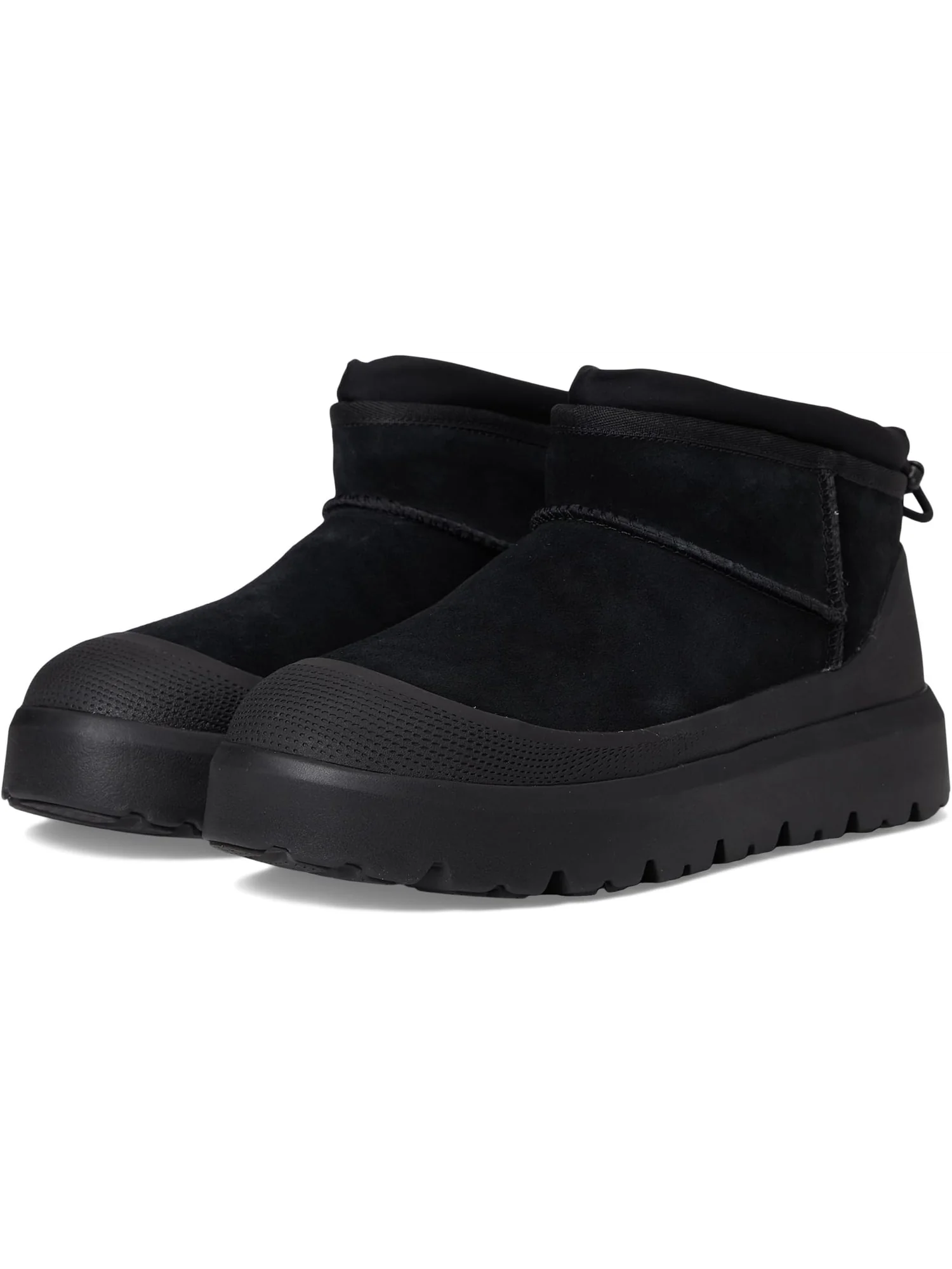 Мужские ботинки UGG Classic Ultra Mini Weather Hybrid замшевые с резиновой подошвой — 1
