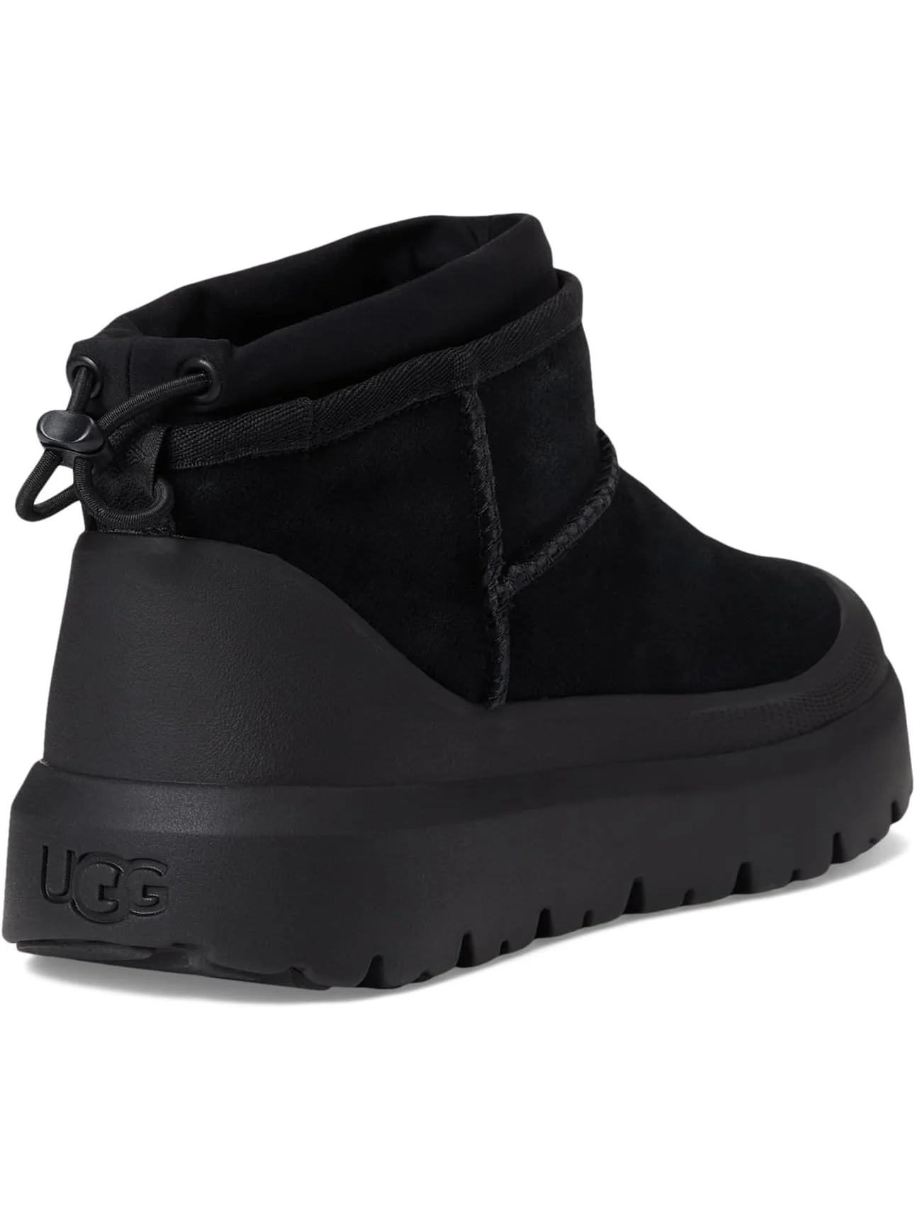 Мужские ботинки UGG Classic Ultra Mini Weather Hybrid замшевые с резиновой подошвой — 5