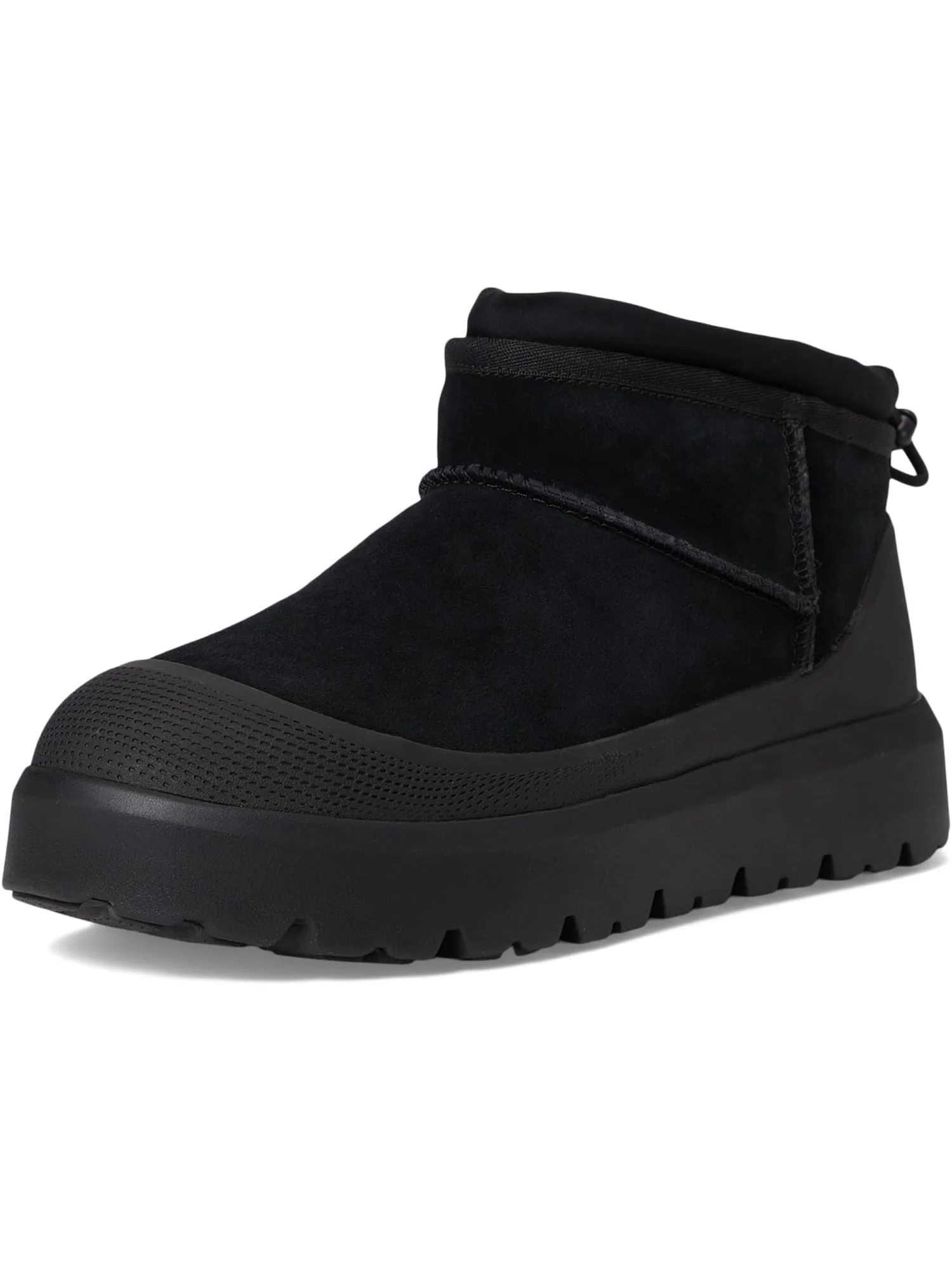 Мужские ботинки UGG Classic Ultra Mini Weather Hybrid замшевые с резиновой подошвой — 7
