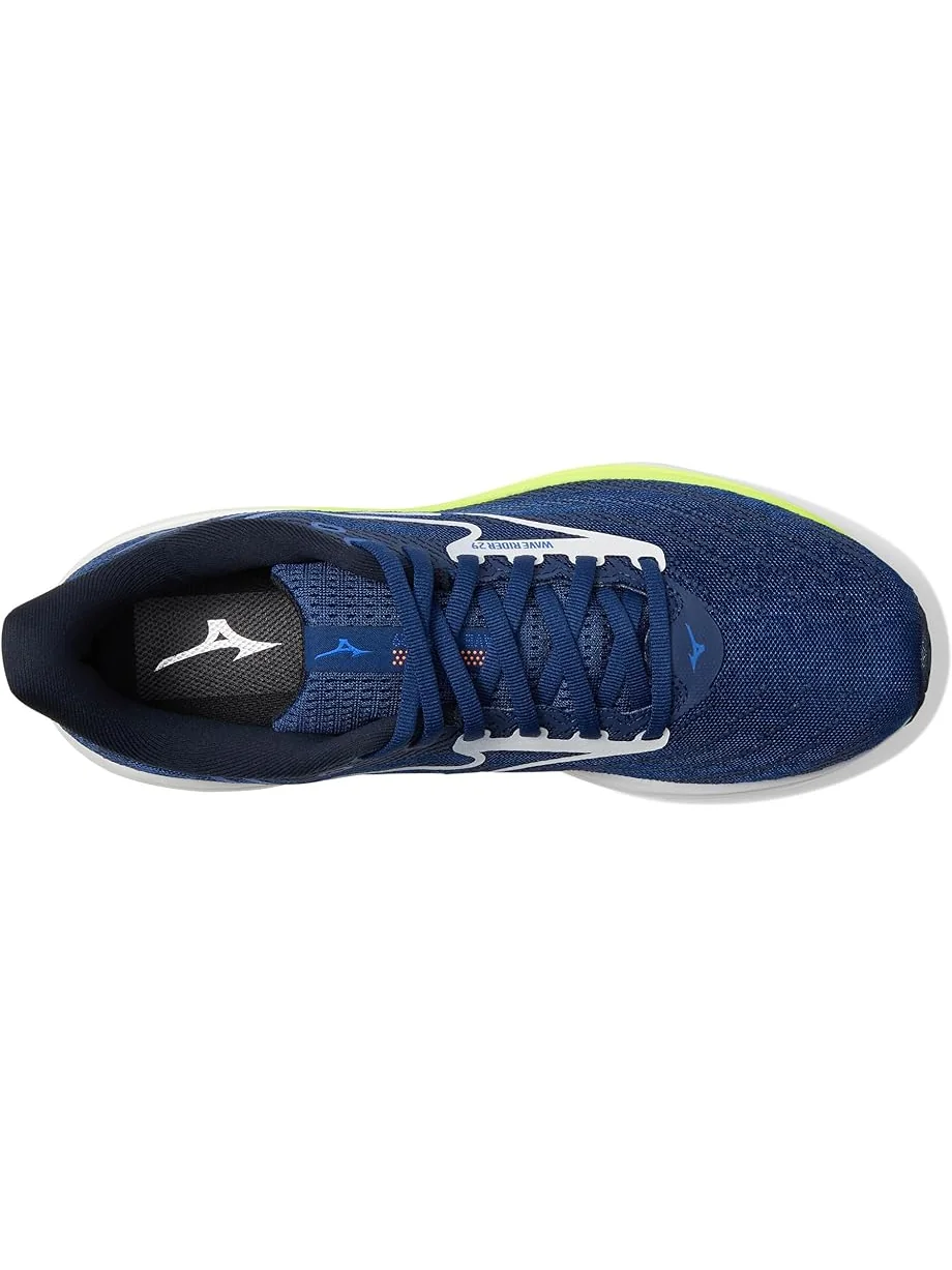 Мужские кроссовки Mizuno Wave Rider 29 — изображение 2 из 7, синий/белый