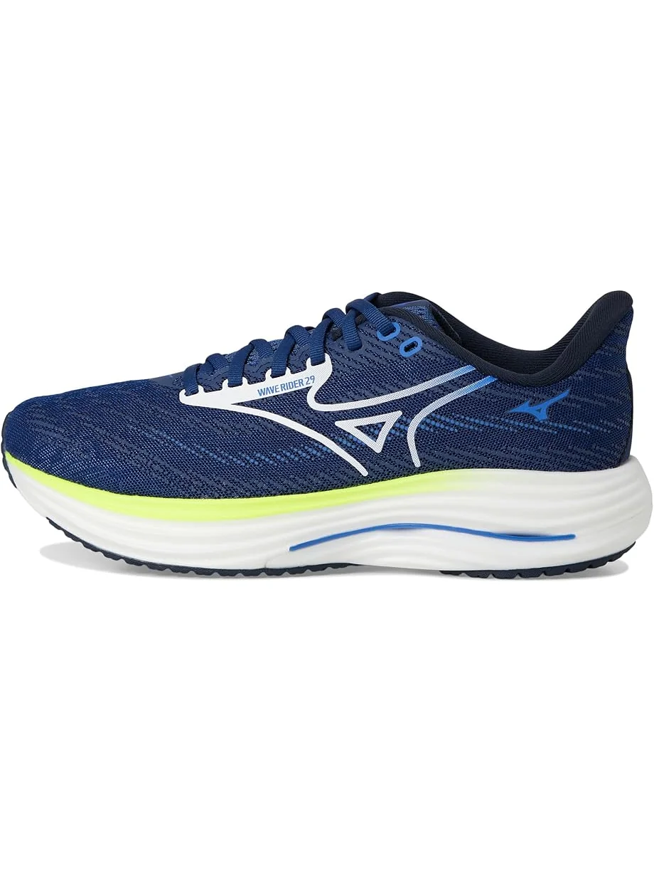 Мужские кроссовки Mizuno Wave Rider 29 — изображение 4 из 7, синий/белый