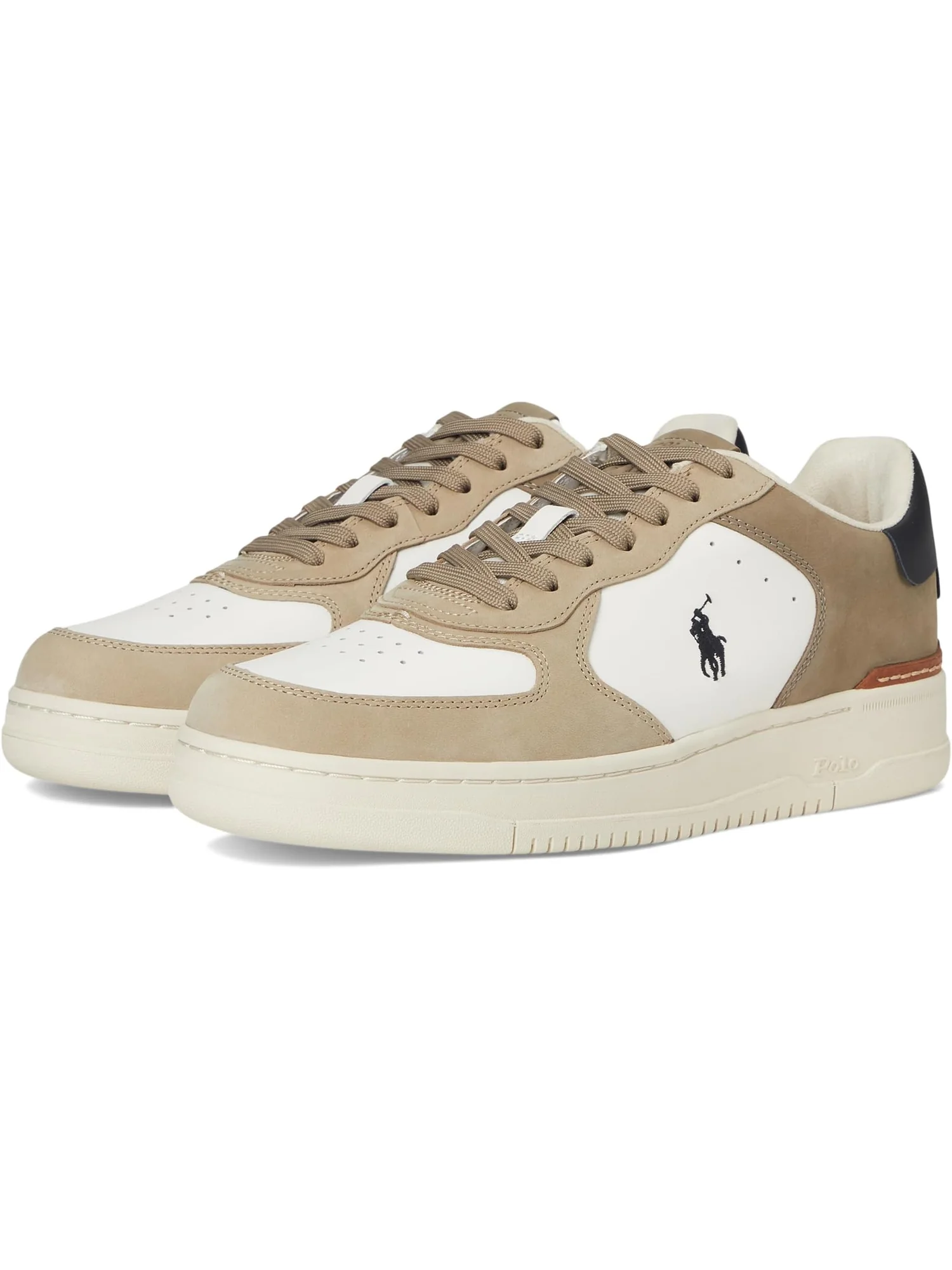 Кроссовки Polo Ralph Lauren Masters Court Nubuck & Leather Sneakers — 1