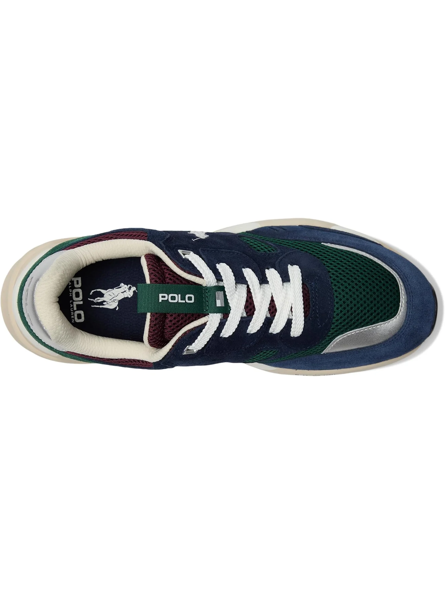Кроссовки Polo Ralph Lauren Jogger Suede & Mesh Sneakers, цвет Madison Ave Color-Block — 2