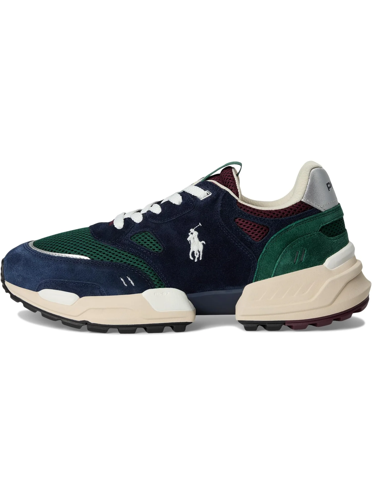 Кроссовки Polo Ralph Lauren Jogger Suede & Mesh Sneakers, цвет Madison Ave Color-Block — 4