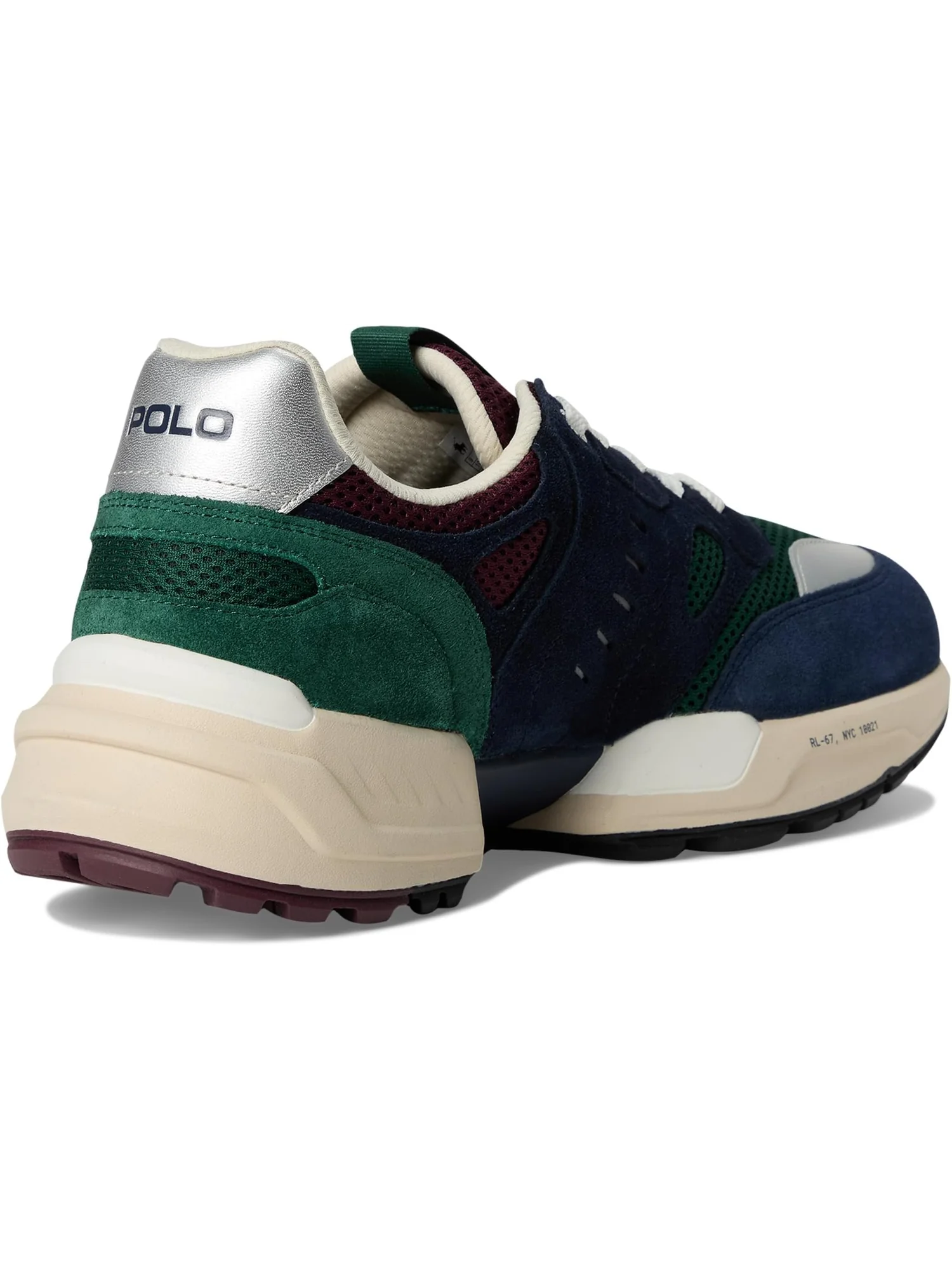 Кроссовки Polo Ralph Lauren Jogger Suede & Mesh Sneakers, цвет Madison Ave Color-Block — 5