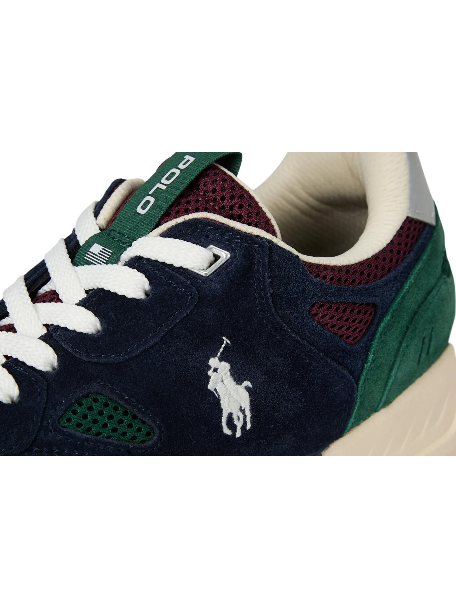 Кроссовки Polo Ralph Lauren Jogger Suede & Mesh Sneakers, цвет Madison Ave Color-Block — 6