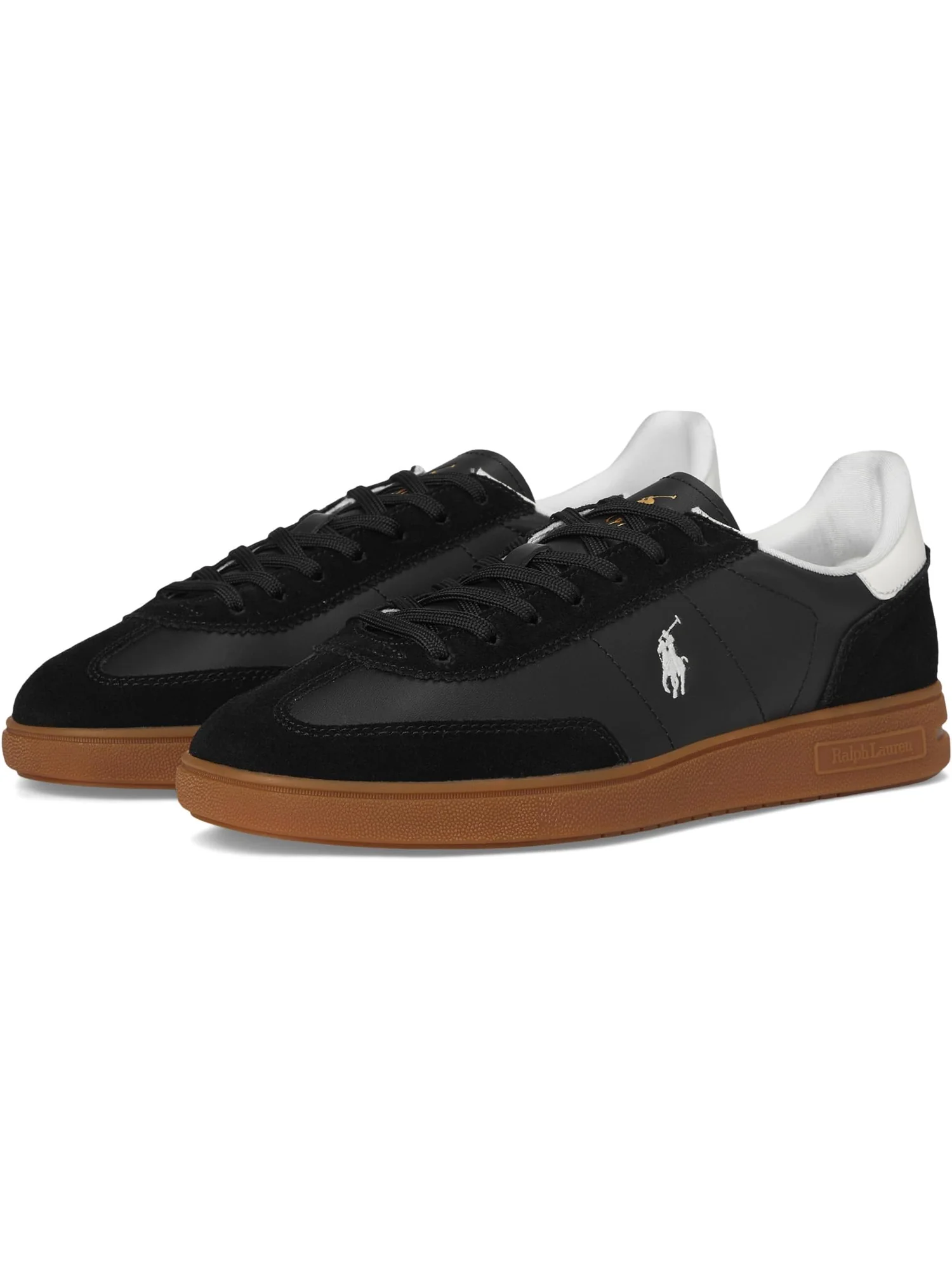 Кроссовки Polo Ralph Lauren Bedford Leather-Suede Sneakers — 1