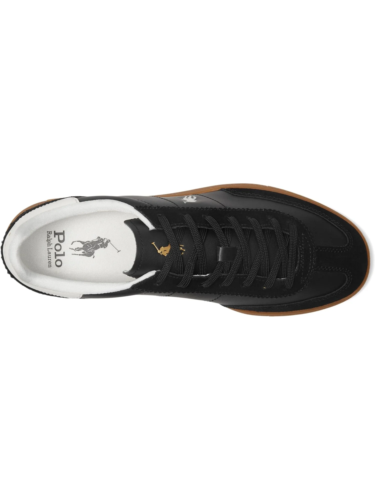 Кроссовки Polo Ralph Lauren Bedford Leather-Suede Sneakers — 2