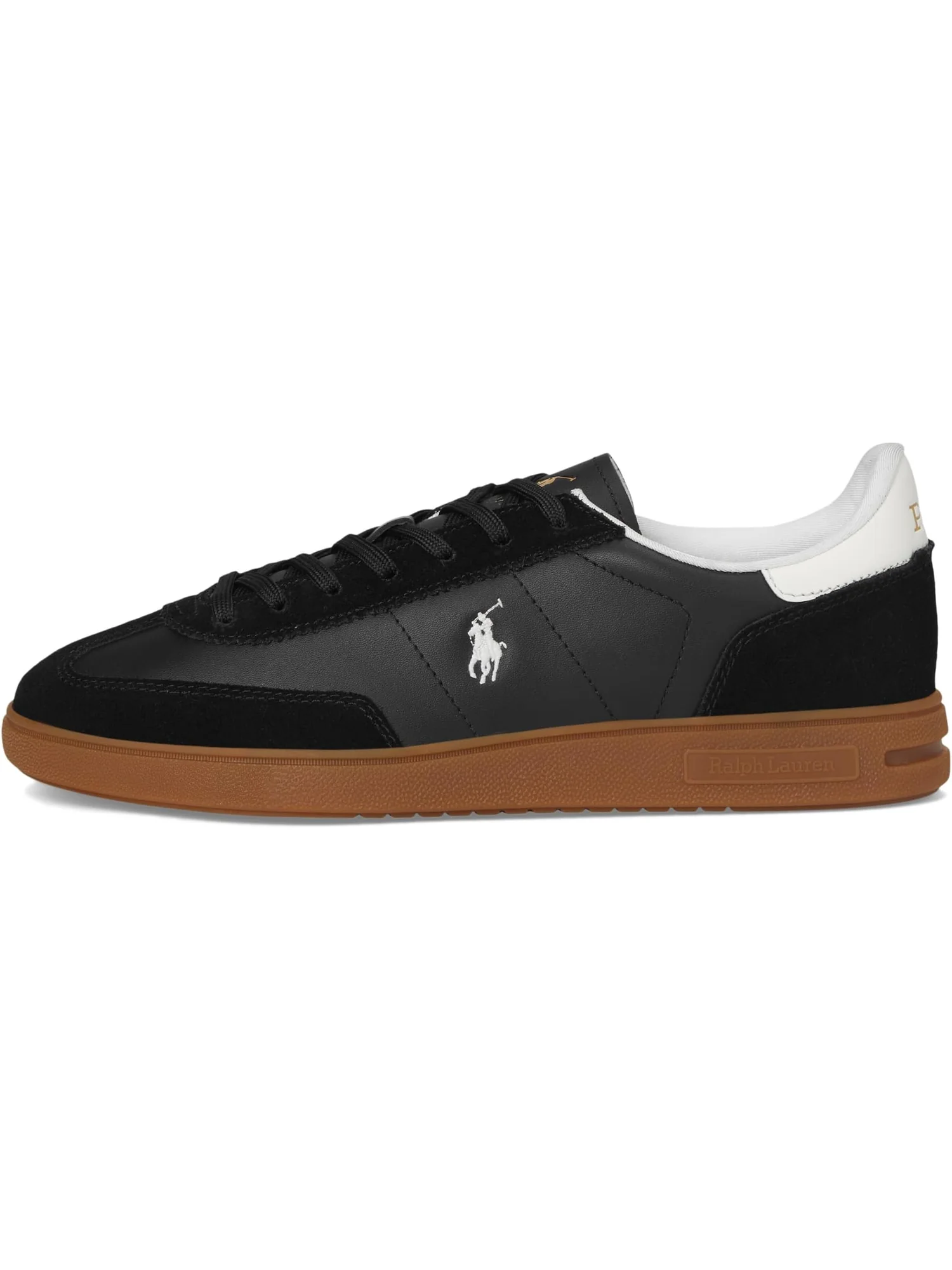 Кроссовки Polo Ralph Lauren Bedford Leather-Suede Sneakers — 4