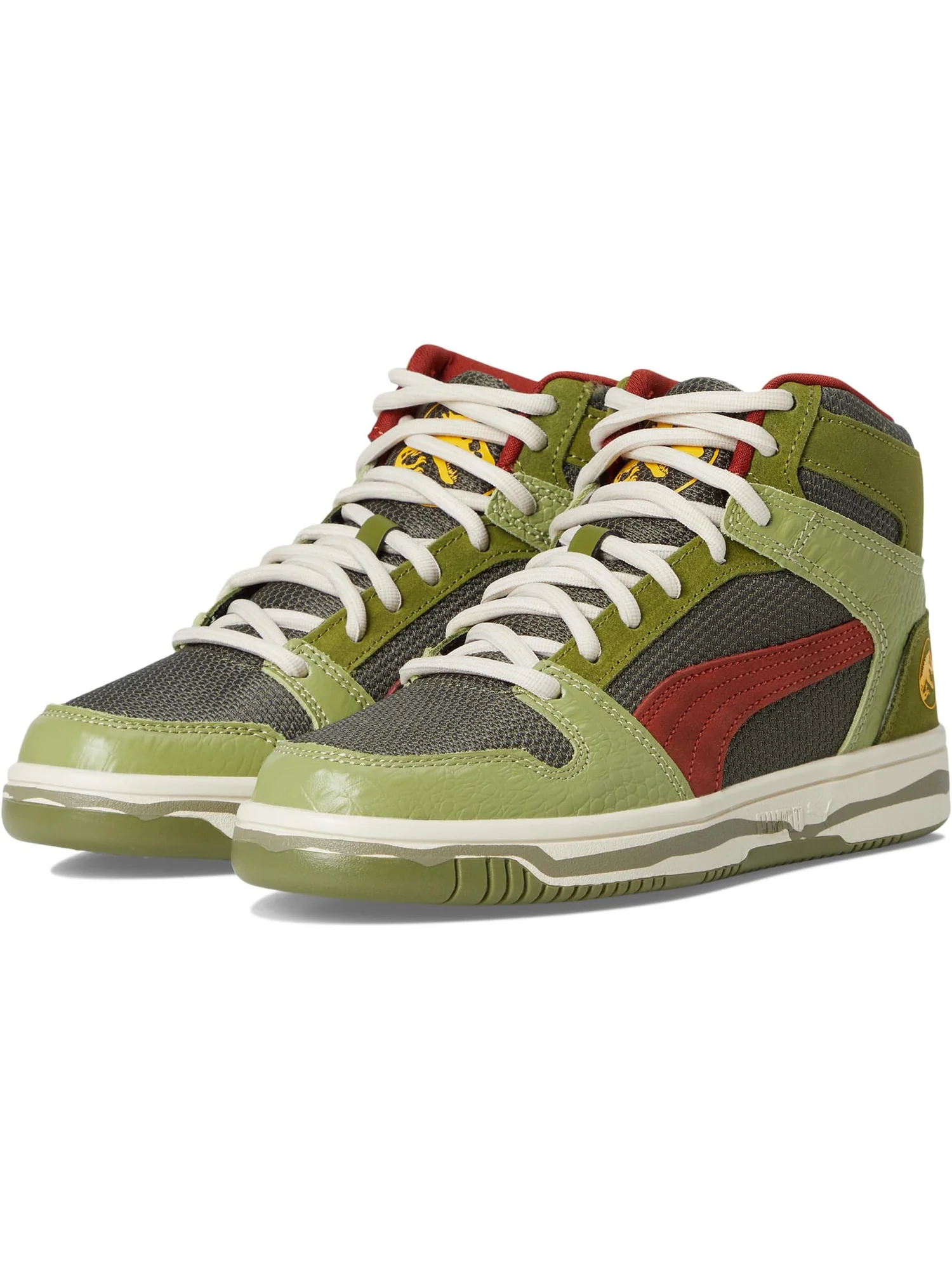 Кроссовки PUMA Kids Rebound Layup Mid Jurassic World Shoes — 1