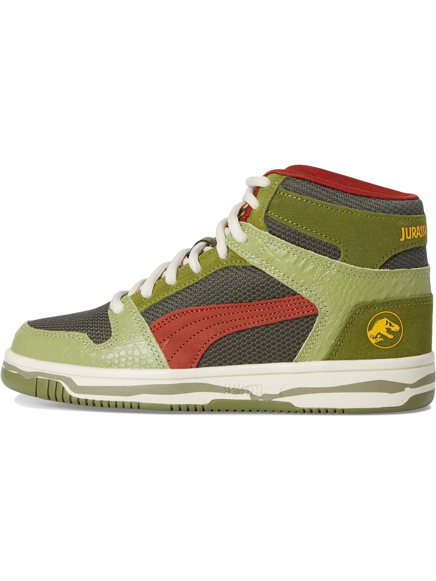 Кроссовки PUMA Kids Rebound Layup Mid Jurassic World Shoes — 4