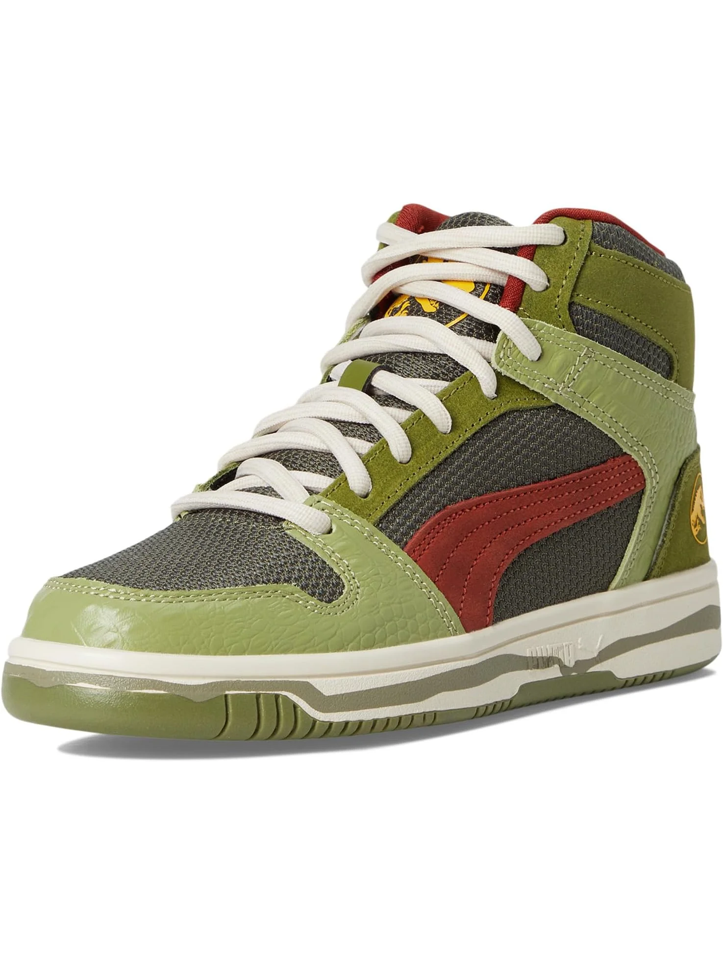 Кроссовки PUMA Kids Rebound Layup Mid Jurassic World Shoes — 7