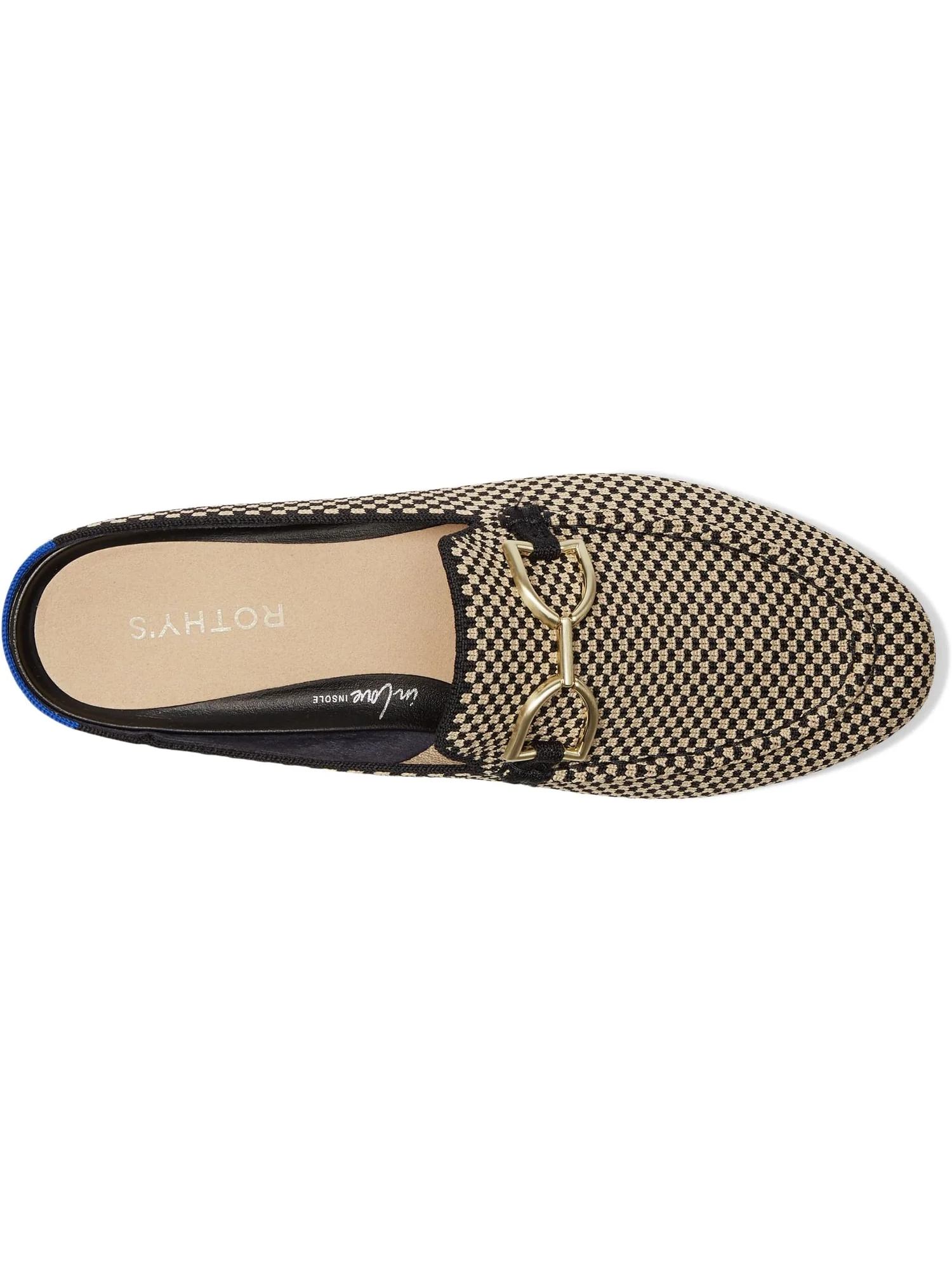 Лоферы Rothy's The Double Bit Loafer Mule, цвет Classic Micro Check — 2