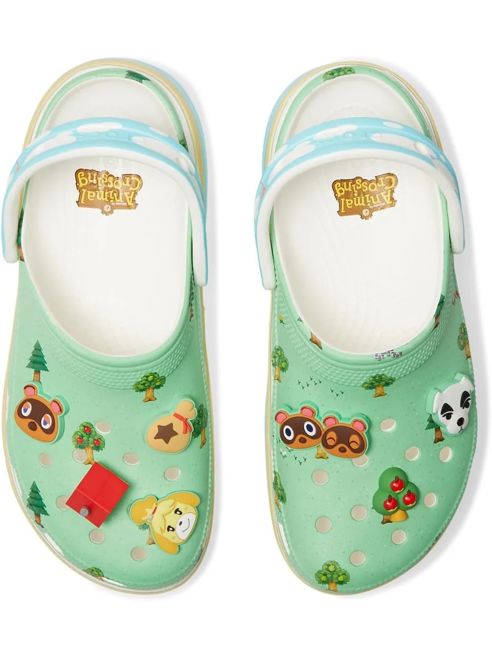 Сабо Crocs Animal Crossing Platform Clog, цвет Animal Crossing — 1