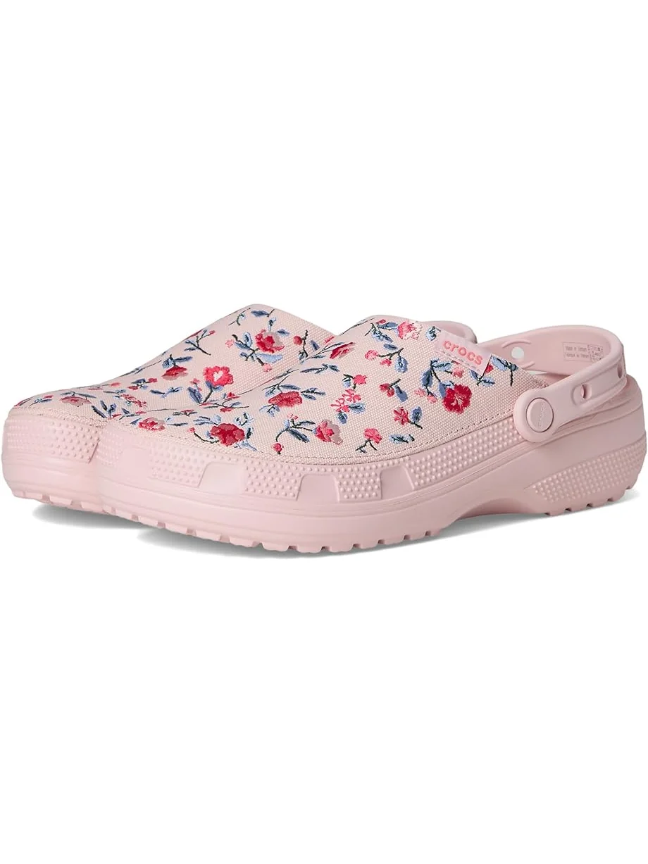 Сабо Crocs Classic Crafted Canvas Floral Cotton Candy — 1