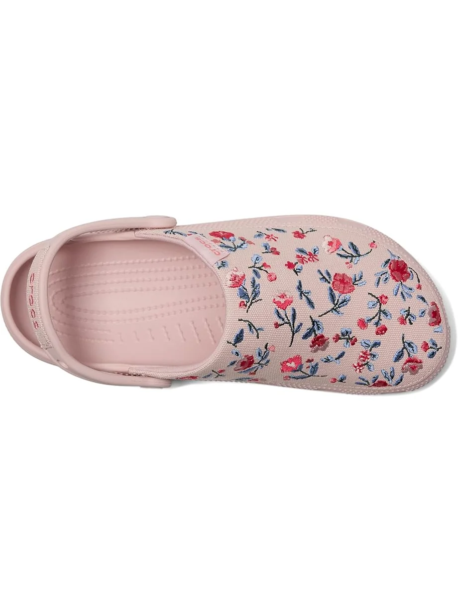 Сабо Crocs Classic Crafted Canvas Floral Cotton Candy — 2