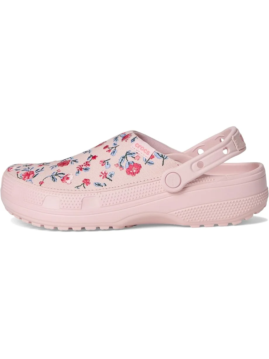 Сабо Crocs Classic Crafted Canvas Floral Cotton Candy — 4