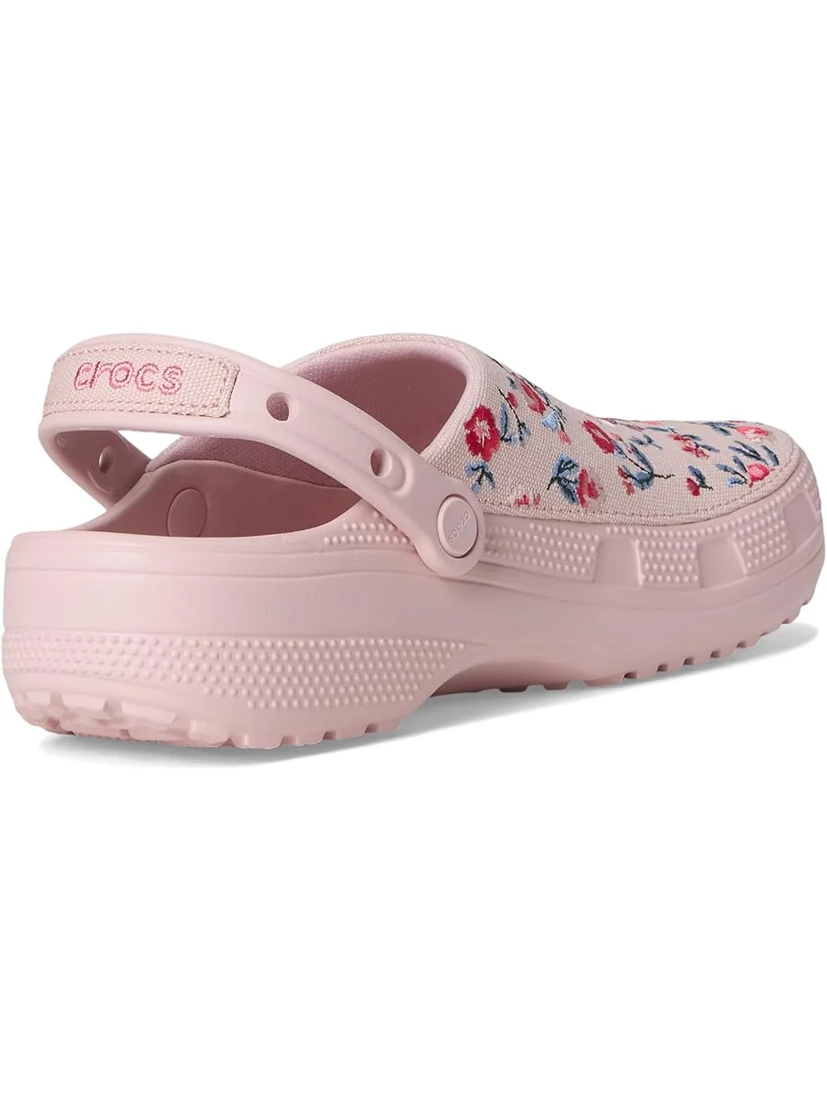 Сабо Crocs Classic Crafted Canvas Floral Cotton Candy — 5