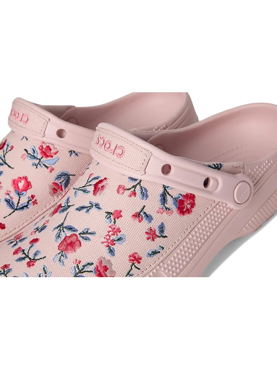 Сабо Crocs Classic Crafted Canvas Floral Cotton Candy — 6