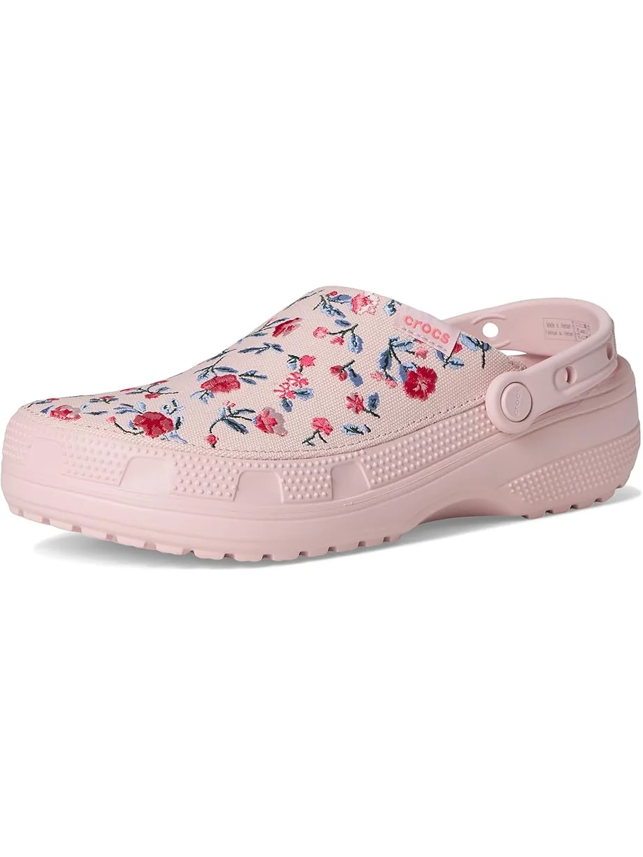 Сабо Crocs Classic Crafted Canvas Floral Cotton Candy — 7