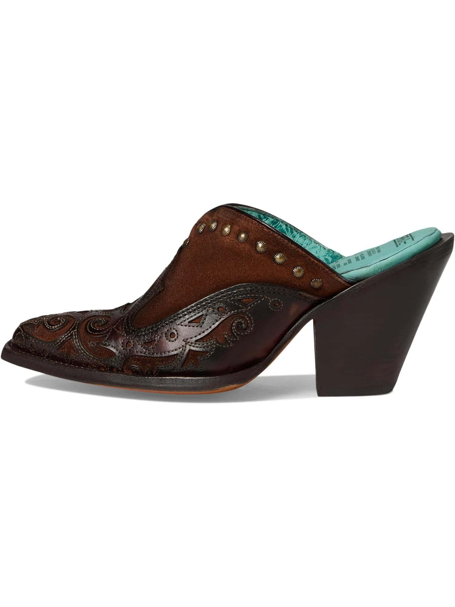 Туфли Corral Boots Lady Inlay & Embroidery & Studs Mule — 4