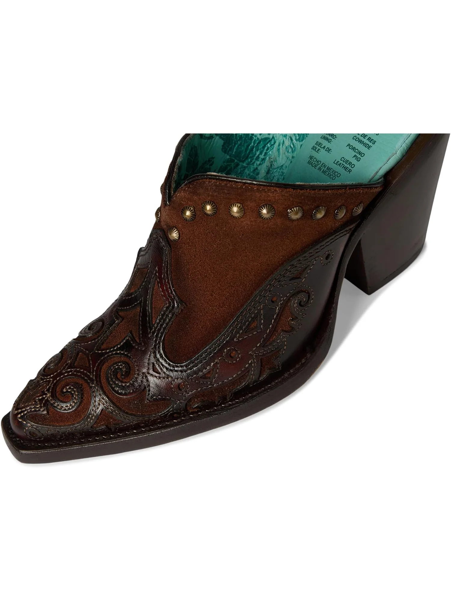 Туфли Corral Boots Lady Inlay & Embroidery & Studs Mule — 6