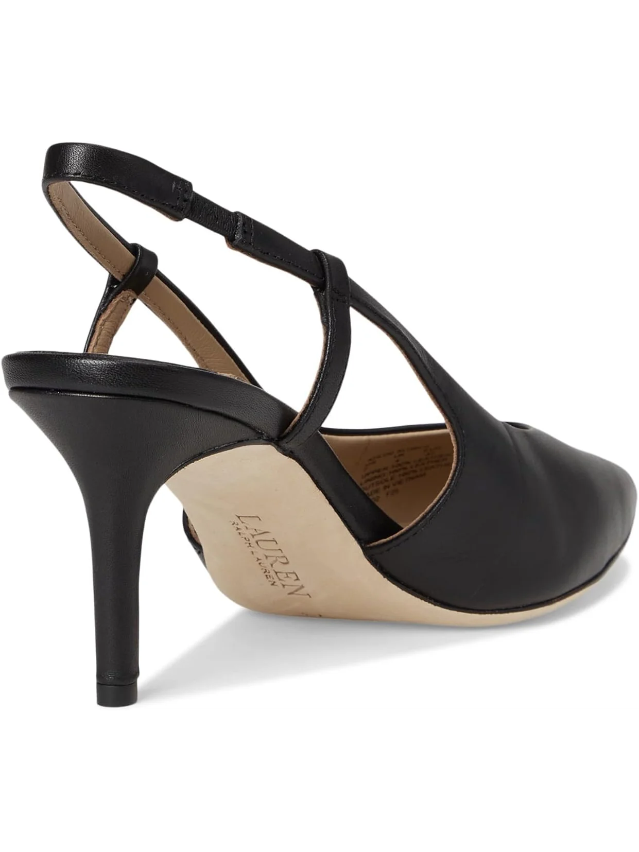 Туфли Lauren Ralph Lauren Khloe Leather Slingback Pumps — 5