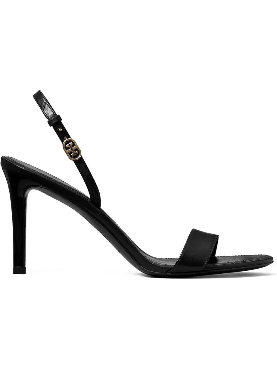 Туфли Tory Burch Double T Buckle Heel Sandals 85 mm — изображение 3 из 3, черный
