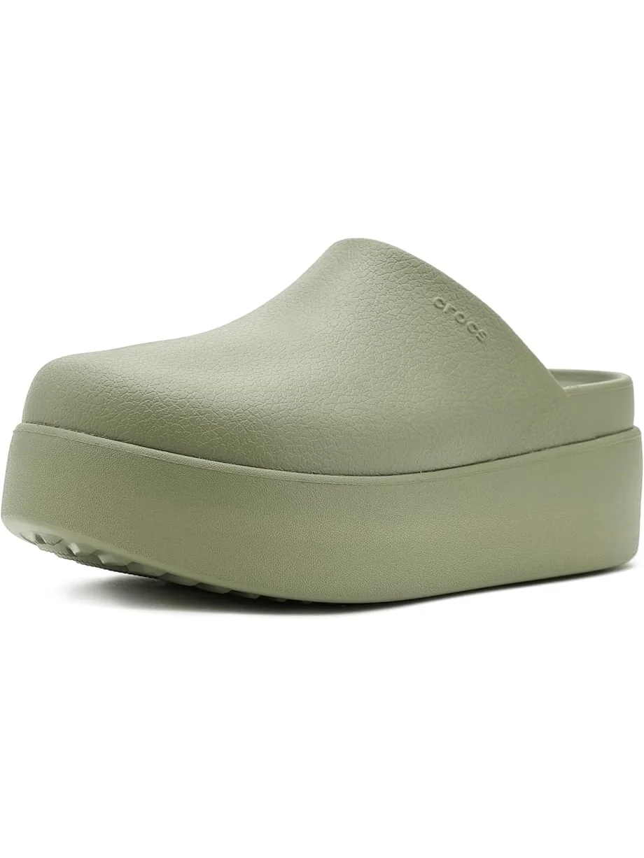 Женские кроксы Dylan Platform Clog, мюли на платформе Crocs, Cargo — 1