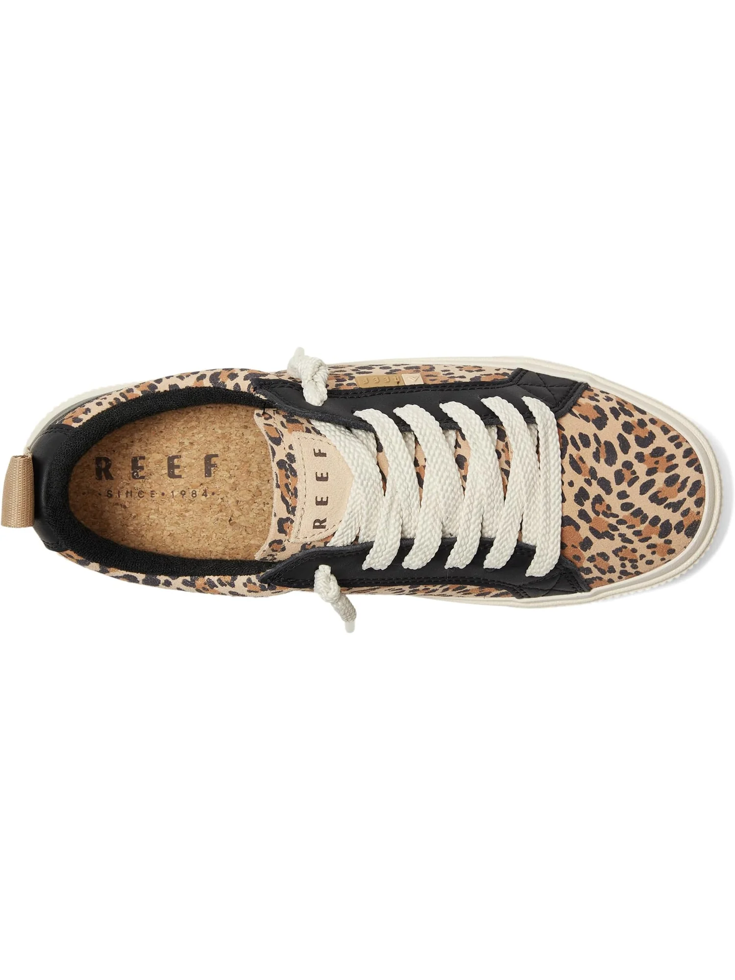 Кроссовки Reef Women's Lay Day Dawn, Leopard Suede — 2