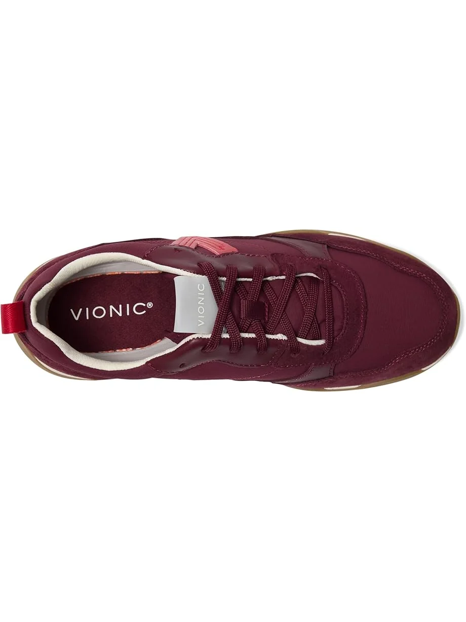 Женские кроссовки VIONIC Walk Slim Glide, Cherry Jubilee Leather/Suede — 2
