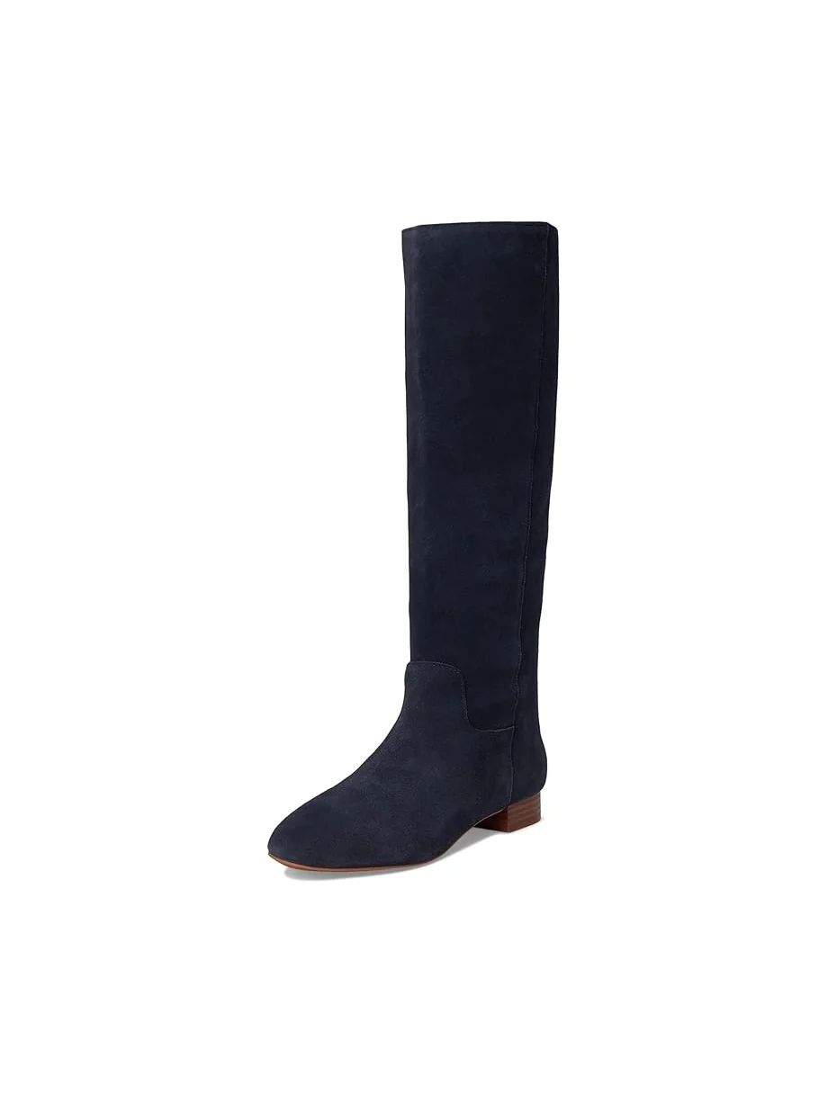 Женские высокие ботинки Madewell Taylor с круглым носком - Suede — 7