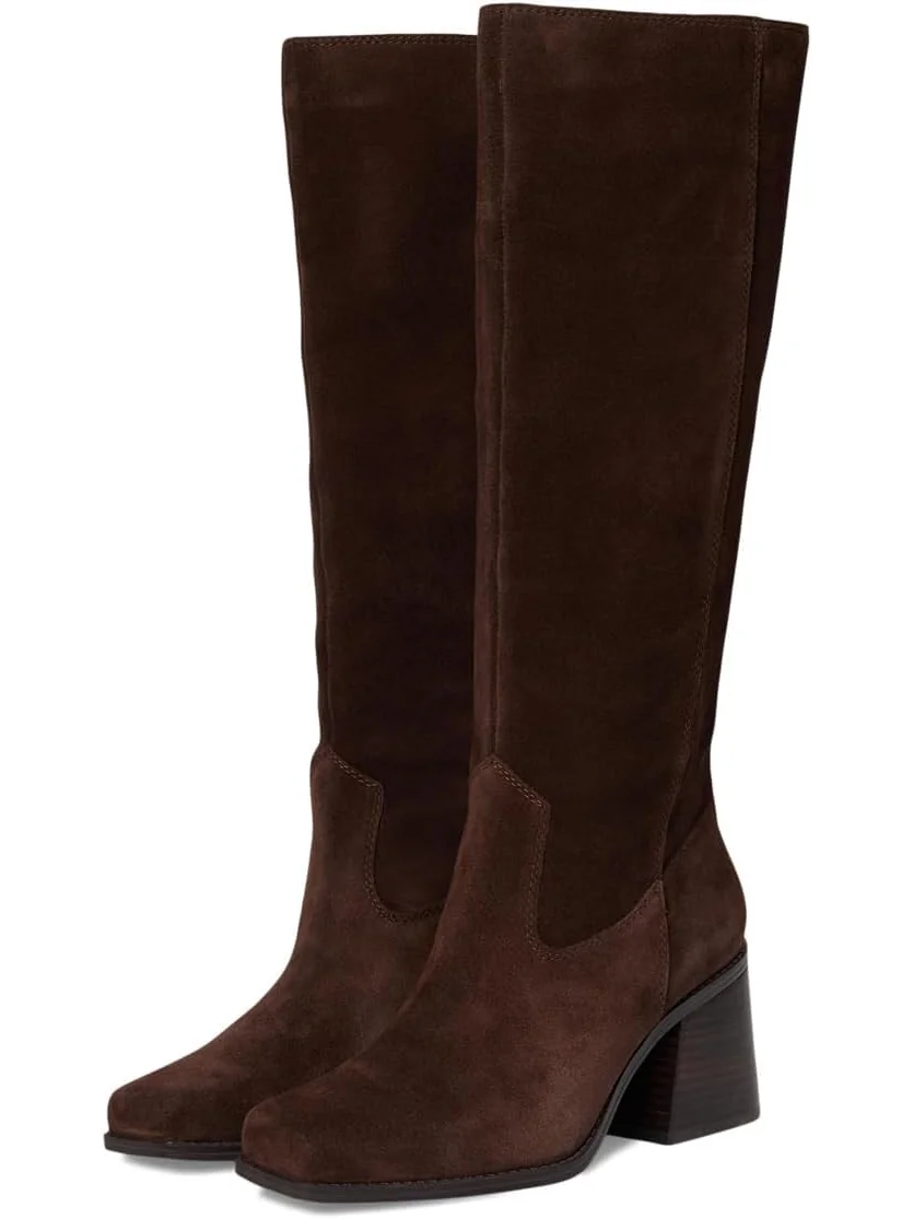Ботинки Vince Camuto Women's Sangeti Wide Calf Stacked Heel Knee High Boot — 1