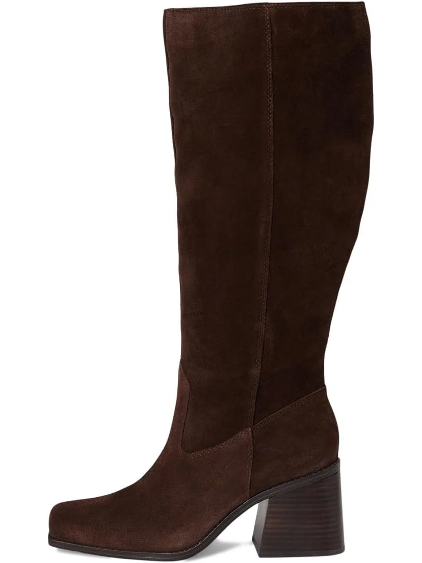 Ботинки Vince Camuto Women's Sangeti Wide Calf Stacked Heel Knee High Boot — 4