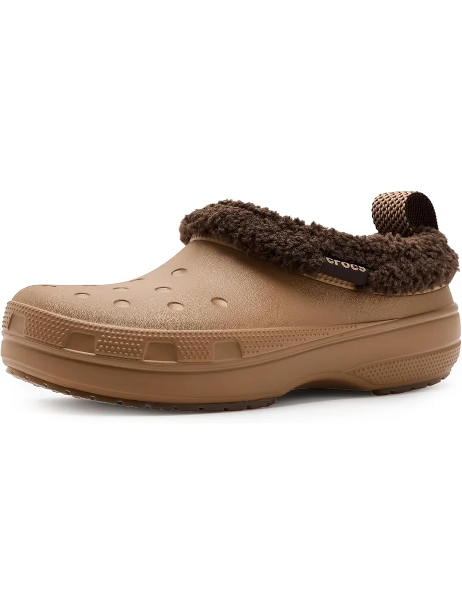 Унисекс клоги Crocs Classic Lined Shorty, зимние ботинки с искусственным мехом — 1